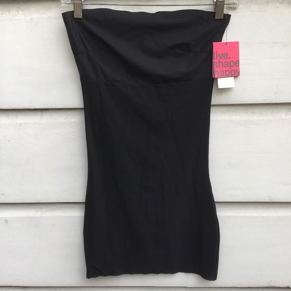 New pain free Yummie Tummie black strapless  shapewear $98 Heather Thomson S